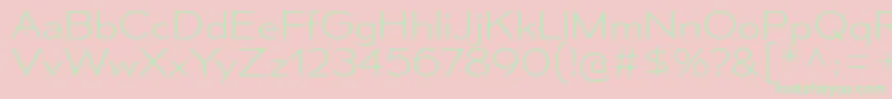 MesmerizeSeEl Font – Green Fonts on Pink Background