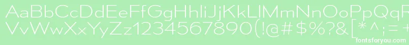 MesmerizeSeEl Font – White Fonts on Green Background