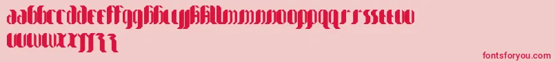 MyGothIsBetter Font – Red Fonts on Pink Background