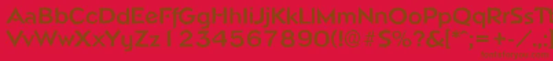 NapoliantiqueBold Font – Brown Fonts on Red Background
