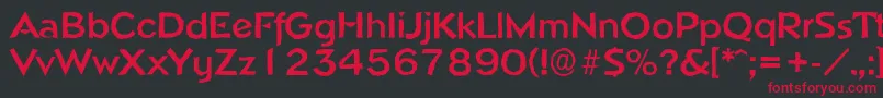 NapoliantiqueBold Font – Red Fonts on Black Background