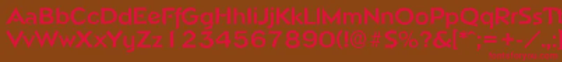 NapoliantiqueBold Font – Red Fonts on Brown Background