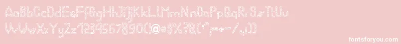 WormBecker Font – White Fonts on Pink Background