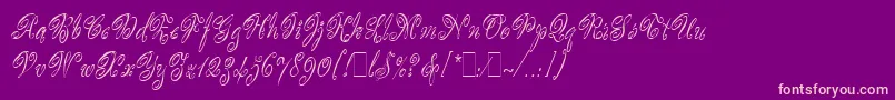Police ScripteaseLetPlain.1.0 – polices roses sur fond violet