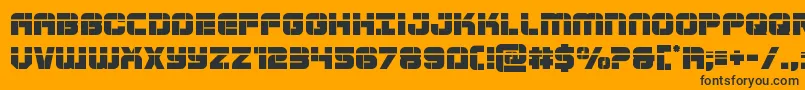 Supersubmarinelaser Font – Black Fonts on Orange Background