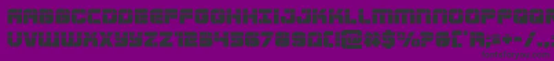 Supersubmarinelaser-Schriftart – Schwarze Schriften auf violettem Hintergrund