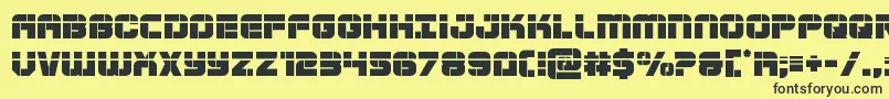 Supersubmarinelaser Font – Black Fonts on Yellow Background