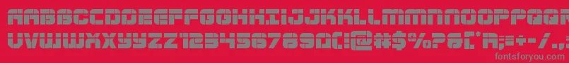 Supersubmarinelaser-Schriftart – Graue Schriften auf rotem Hintergrund