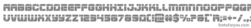 フォントSupersubmarinelaser – 白い背景に灰色の文字