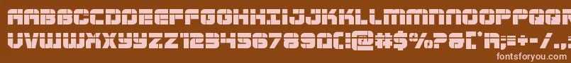 Supersubmarinelaser Font – Pink Fonts on Brown Background