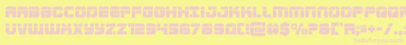 Шрифт Supersubmarinelaser – розовые шрифты на жёлтом фоне