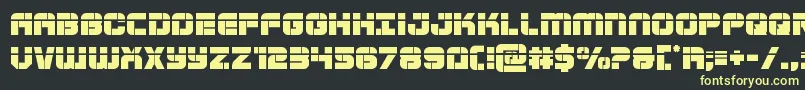 Supersubmarinelaser Font – Yellow Fonts on Black Background