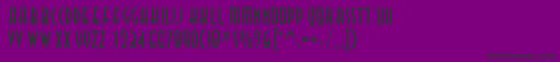 AsiaNormal Font – Black Fonts on Purple Background