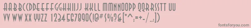 AsiaNormal Font – Gray Fonts on Pink Background