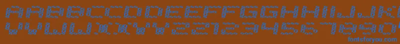 Error2000 Font – Blue Fonts on Brown Background