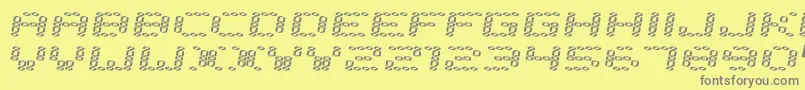 Error2000 Font – Gray Fonts on Yellow Background