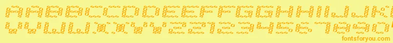 Error2000 Font – Orange Fonts on Yellow Background
