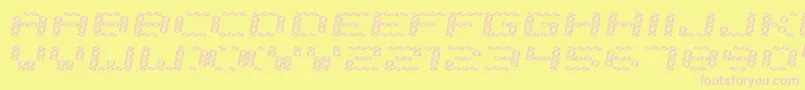 Error2000 Font – Pink Fonts on Yellow Background