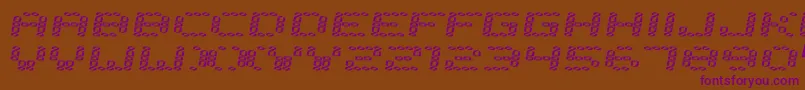 Error2000 Font – Purple Fonts on Brown Background