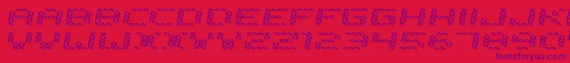 Error2000 Font – Purple Fonts on Red Background