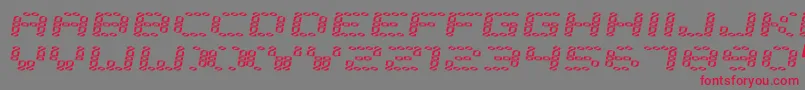Error2000 Font – Red Fonts on Gray Background