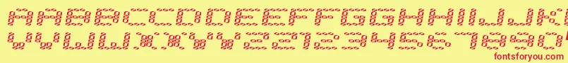 Error2000 Font – Red Fonts on Yellow Background