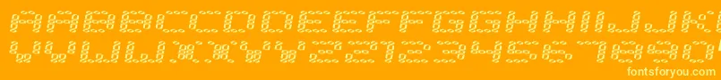 Error2000 Font – Yellow Fonts on Orange Background
