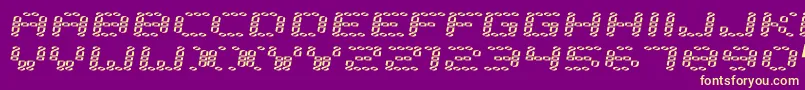 Error2000 Font – Yellow Fonts on Purple Background