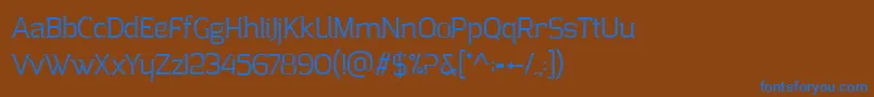ClarrazPersonalUse Font – Blue Fonts on Brown Background