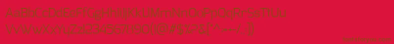 ClarrazPersonalUse Font – Brown Fonts on Red Background