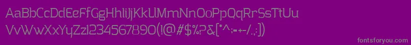 ClarrazPersonalUse Font – Gray Fonts on Purple Background