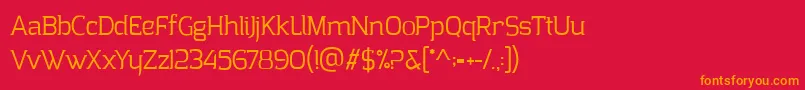 ClarrazPersonalUse Font – Orange Fonts on Red Background