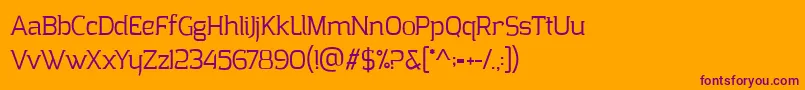 ClarrazPersonalUse Font – Purple Fonts on Orange Background
