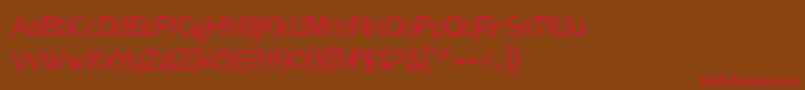 ClarrazPersonalUse Font – Red Fonts on Brown Background