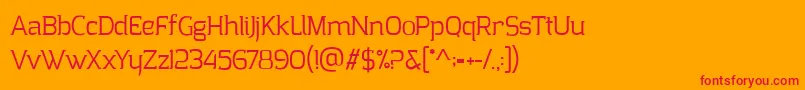 ClarrazPersonalUse Font – Red Fonts on Orange Background