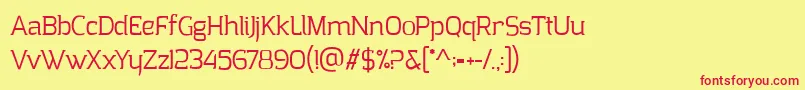 ClarrazPersonalUse Font – Red Fonts on Yellow Background