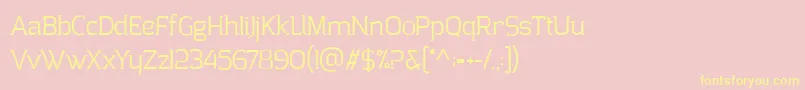ClarrazPersonalUse Font – Yellow Fonts on Pink Background