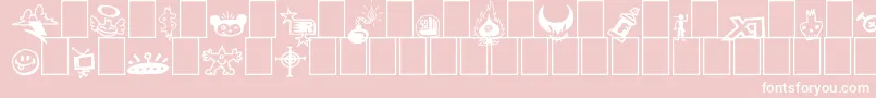 Signz Font – White Fonts on Pink Background