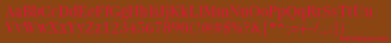 Quantaslight Font – Red Fonts on Brown Background