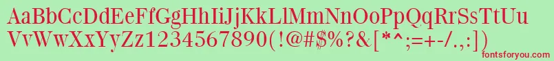 More about Quantaslight Font Quantaslight Font – Red Fonts on Green Background