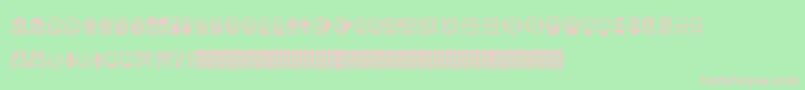 Aliendcoxy2 Font – Pink Fonts on Green Background