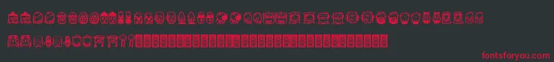 Aliendcoxy2 Font – Red Fonts on Black Background