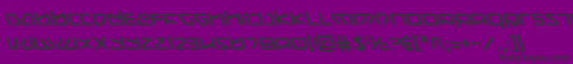 KoboldLeftalic Font – Black Fonts on Purple Background