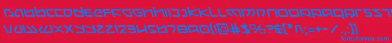 KoboldLeftalic Font – Blue Fonts on Red Background