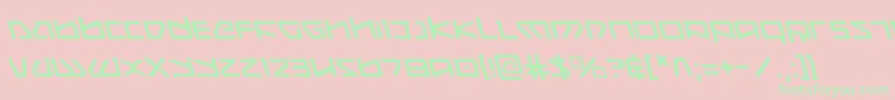 KoboldLeftalic Font – Green Fonts on Pink Background