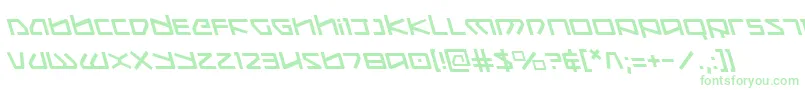 KoboldLeftalic Font – Green Fonts on White Background