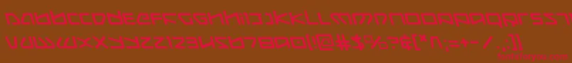 KoboldLeftalic Font – Red Fonts on Brown Background