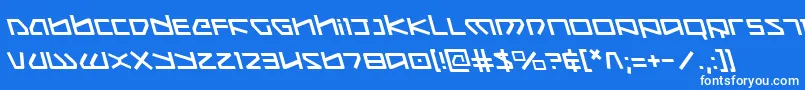 KoboldLeftalic Font – White Fonts on Blue Background