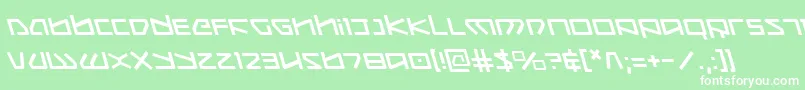 KoboldLeftalic Font – White Fonts on Green Background