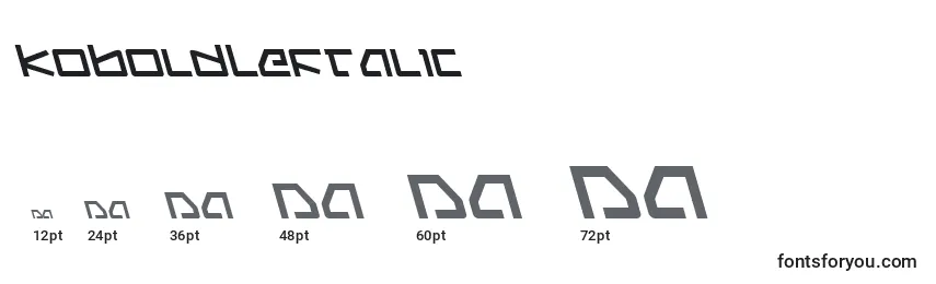 KoboldLeftalic Font Sizes